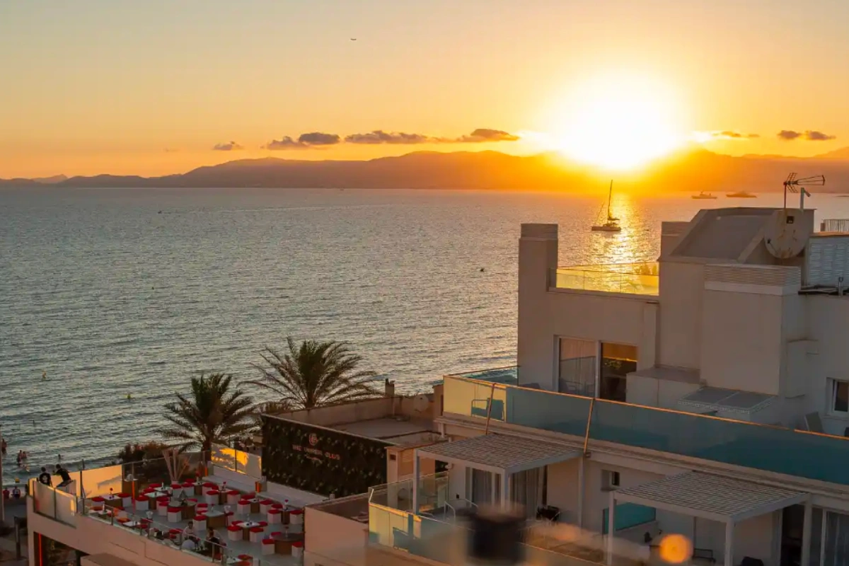 Sonnenuntergang Planet Hotels Mallorca
